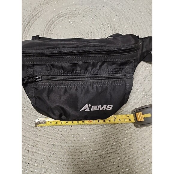 Ems black waist bag fanny pack two compartments hiking camping - Picture 6 of 10